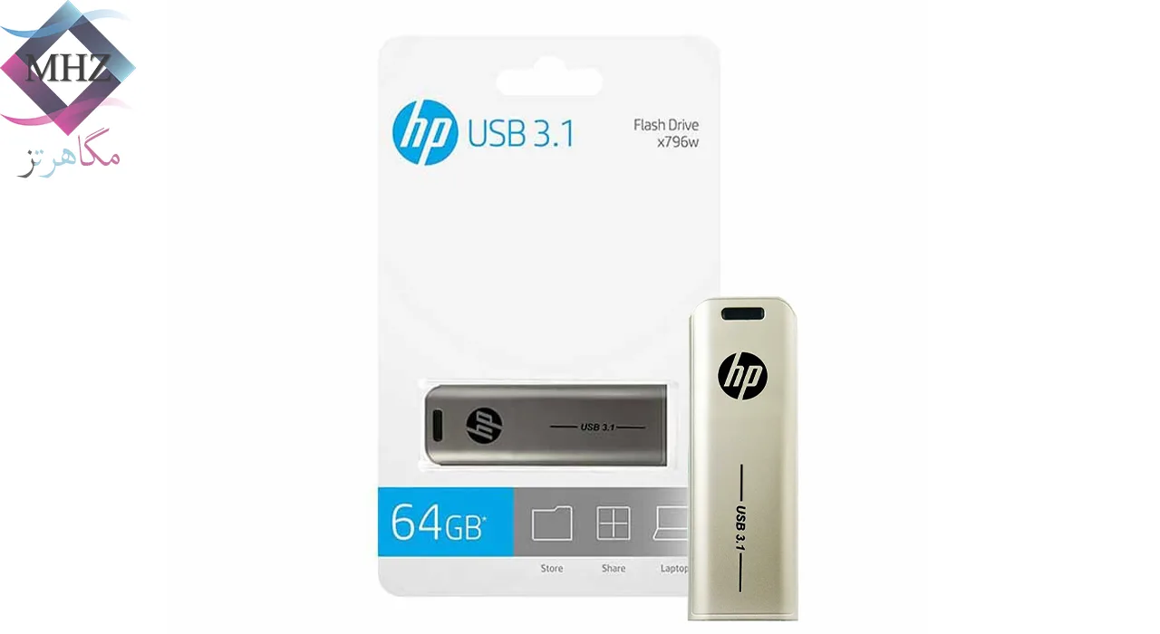 فلش مموری اچ پی HP مدل x796w ظرفیت 64 گیگابایت