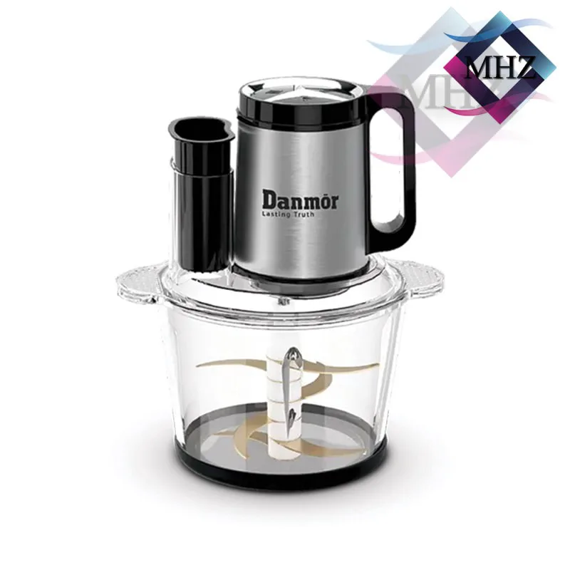 خردکن دانمور مدل DR-1006 با توان 1200 وات، ظرفیت 3.3 لیتر، دارای تیغه های از جنس تیتانیوم، کاسه استیل