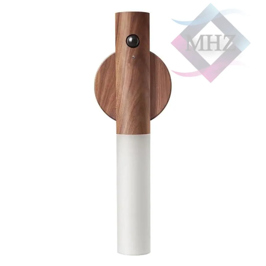 چراغ دیواری مدل هوشمند و سنسوردار طرح چوب مدل NO-HB001