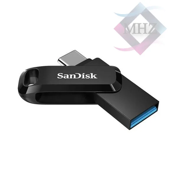 فلش مموری 128 گیگابایت سن دیسک مدل Ultra Dual Drive GO USB Type-C، دارای رابطهای USB Type-C و USB 3.1