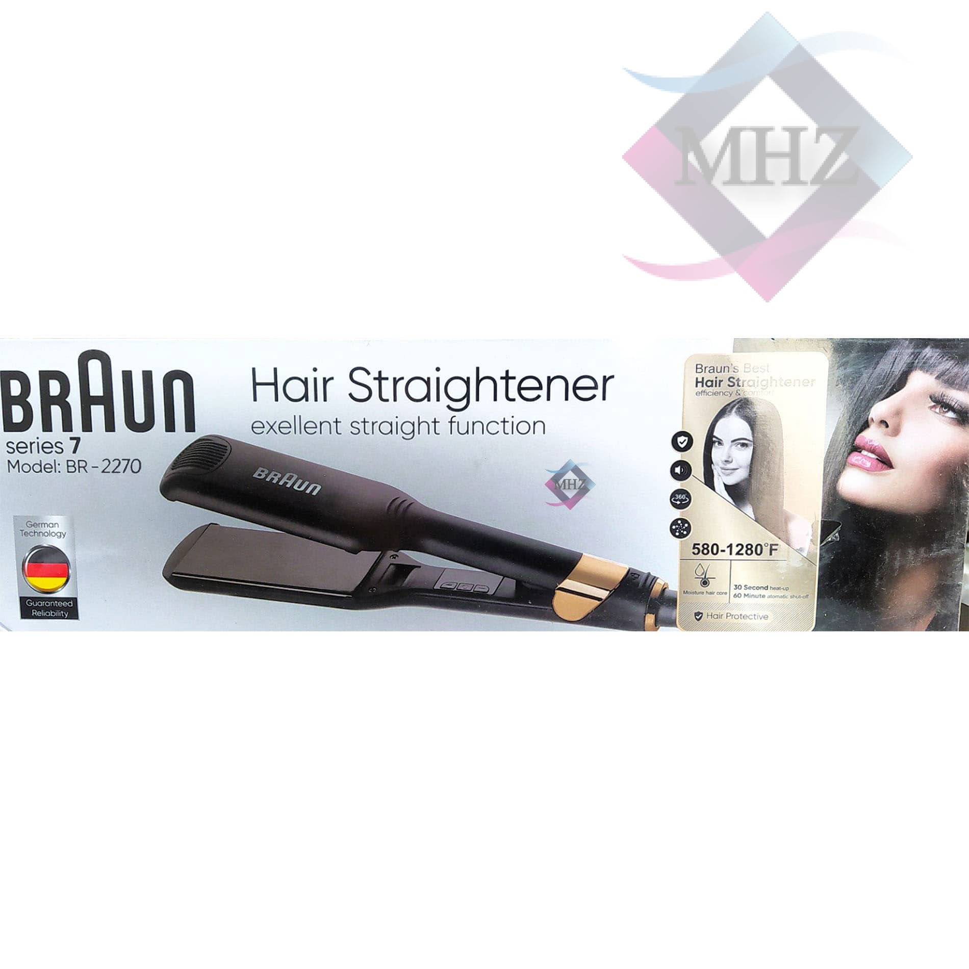 اتو مو براون مدل BR-2270 با صفحات سرامیکی، نشانگر دما LED