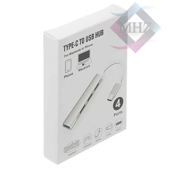 هاب چهارتایی TYPE-C به USB 3.0 مدل A-809