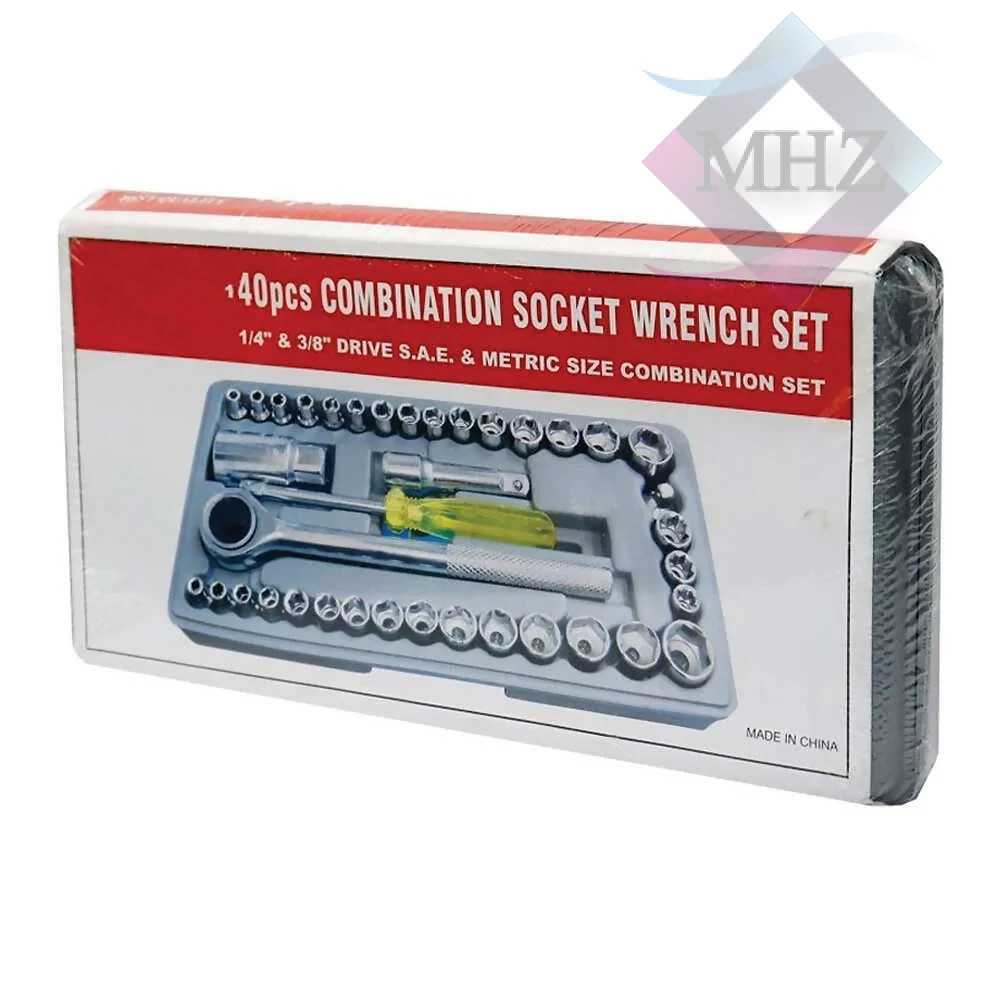 آچار بکس آیوا مجموعه 40 عددی