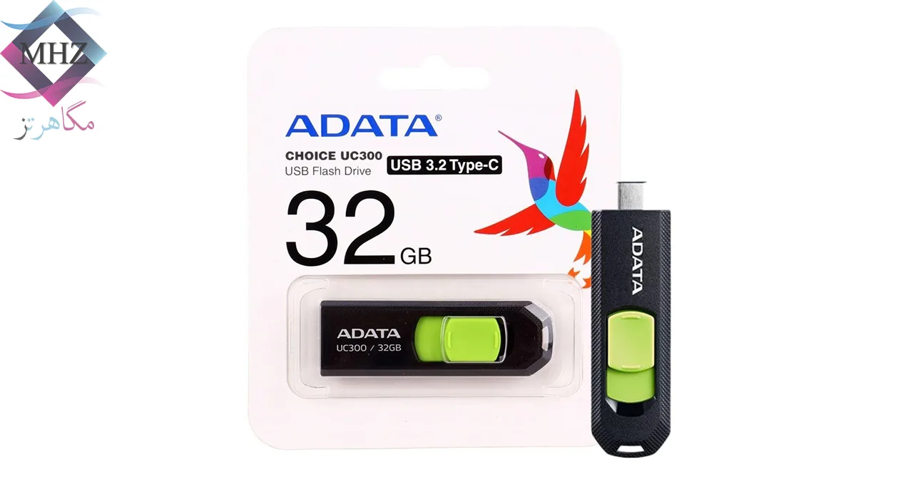 فلش مموری ای دیتا ADATA مدل UC300 Type-c ظرفیت 32 گیگابایت