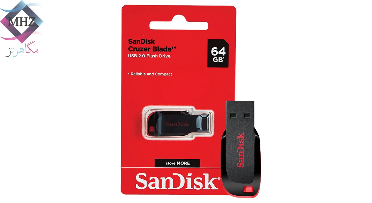 فلش مموری سن دیسک SanDisk مدل Cruzer Blade CZ50 ظرفیت 64 گیگابایت