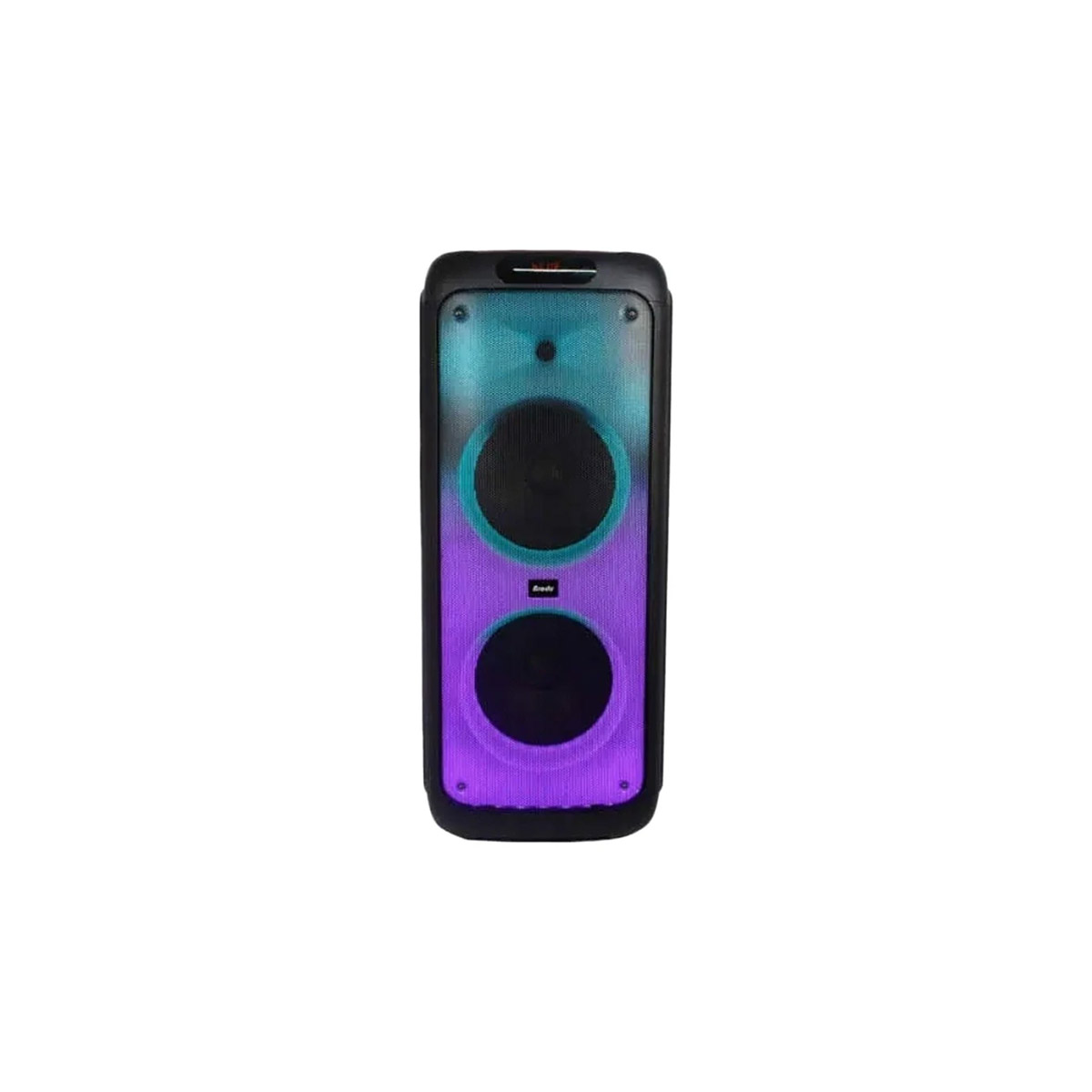 اسپیکر بلوتوثی قابل حمل مدل BTS-1387، نسخه بلوتوث 5.1، منبع انرژی USB و باتری لیتیومی، همراه با ریموت و میکروفون بیسیم، درگاه ارتباطی ورودی میکروفون، ورودی گیتار، microUSB، دارای رقص نور، صفحه نمایش دیجیتال، قابلیت TWS، رادیو FM
