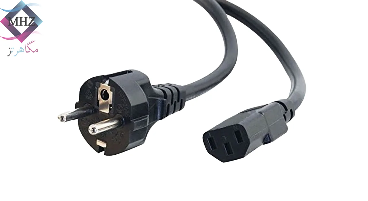 کابل برق 3 پین مدل power cable طول 1.5 متر