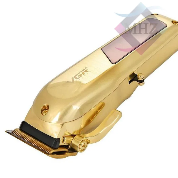 ماشین اصلاح موی سر و صورت وی جی آر مدل V-278، با طراحی ارگونومیک، دارای نمایشگر LED، منبع انرژی کابل USB، جنس تیغه استیل پیشرفته، مدت زمان شارژ 180 دقیقه و مدت زمان استفاده پس از شارژ 180 دقیقه