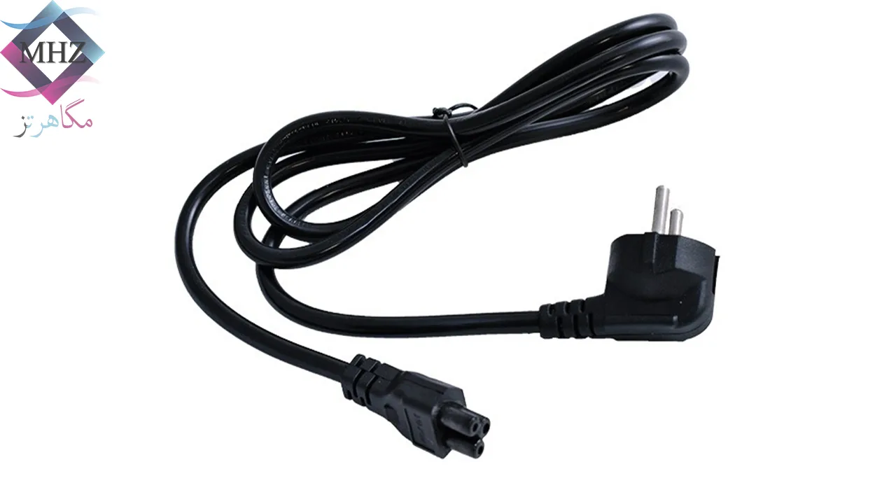 کابل برق سه پین آداپتور لپتاپ طول 1.5 متر