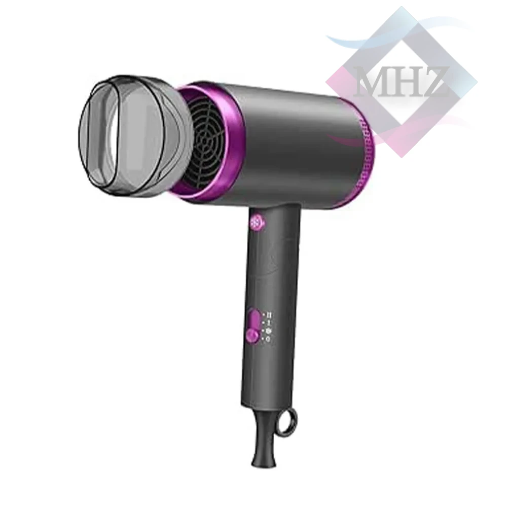 سشوار خانگی مدل پاورفول، دارای سری متمرکزکننده باریک با ویژگی حجمدهندگی، صافکنندگی، سیم گردان