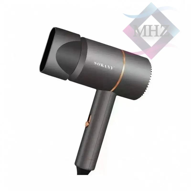 سشوار مسافرتی 1200 وات سوکانی مدل SK-2202، موتور AC، وزن 495 گرم، دارای سری متمرکزکننده باریک با ویژگی صافکنندگی، حجمدهندگی، با قابلیت تنظیم دما