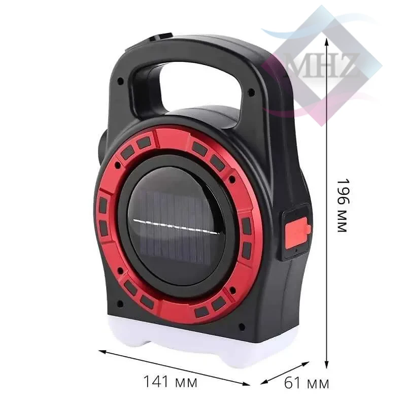 چراغ اضطراری هاری بلت مدل HB-6678 خورشیدی با توان 20 وات، بهرهگیری از LED و COB، قابلیت شارژ خورشیدی، باتری 2400 میلی آمپر ساعت، استاندارد ضد آب IP44، سه حالت نوردهی، زمان شارژ 2 تا 3 ساعت و زمان کارکرد 5 تا 8 ساعت