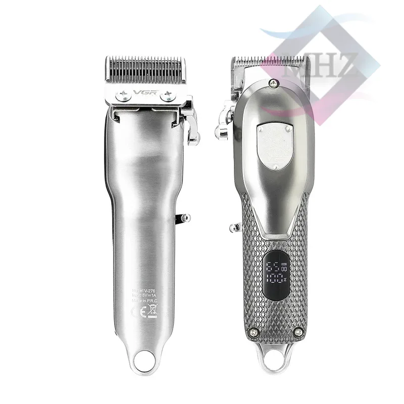 ماشین اصلاح موی سر و صورت تریمر وی جی آر مدل V-276، با طراحی ارگونومیک، دارای نمایشگر LED، منبع انرژی باتری قابل شارژ، اندازه اصلاح 0.8 تا 12 میلیمتر، جنس تیغه استیل ضد زنگ، مدت زمان شارژ 180 دقیقه و مدت زمان استفاده پس از شارژ 250 دقیقه