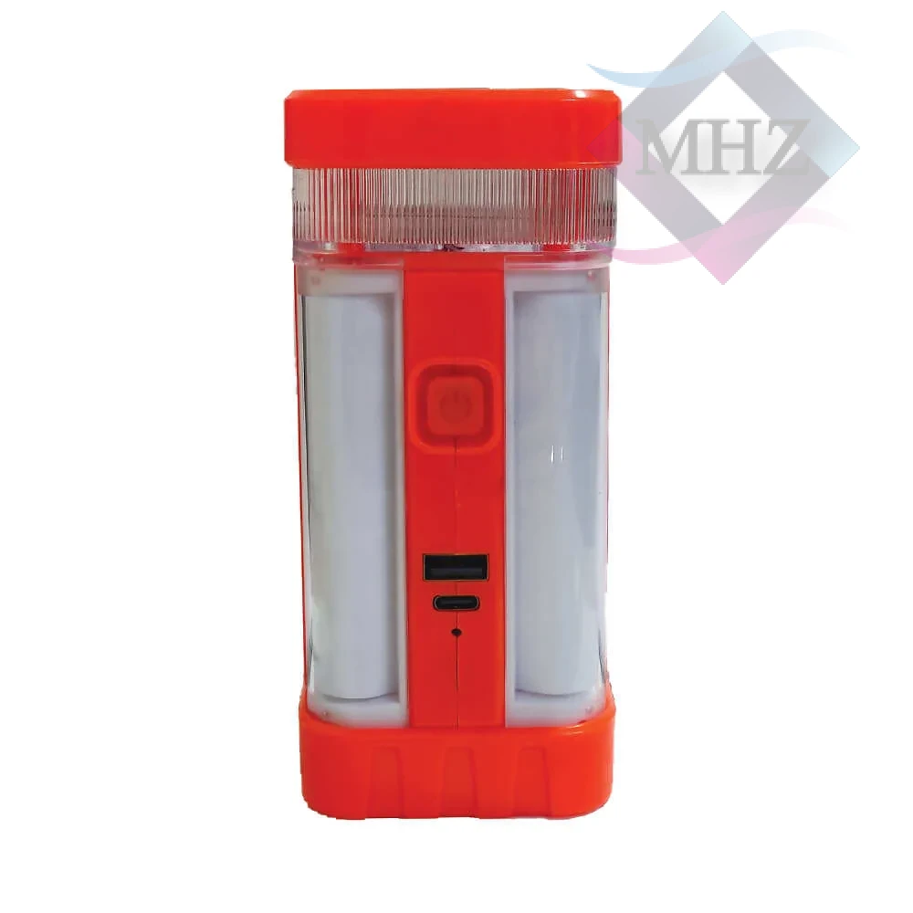 چراغ فانوسی خورشیدی مدل GSH-1168 با قابلیت شارژ خورشیدی، پورت شارژ USB Type-C، روشنایی قابل تنظیم 30 تا 500 لومن