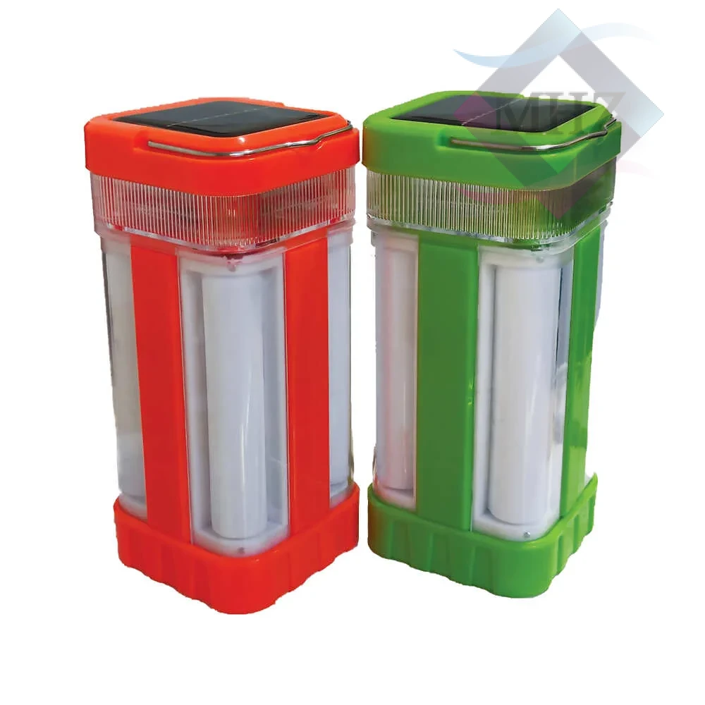 چراغ فانوسی خورشیدی مدل GSH-1168 با قابلیت شارژ خورشیدی، پورت شارژ USB Type-C، روشنایی قابل تنظیم 30 تا 500 لومن