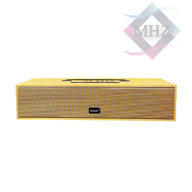 اسپیکر بلوتوثی قابل حمل مدل KTS-1738 از جنس چوب، توان 12 وات، ولتاژ 5 ولت، منبع تغذیه باتری لیتیومی با ظرفیت 1200 میلی آمپر ساعت، درگاه شارژ Micro USB