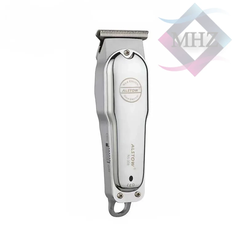 ماشین اصلاح موی سر و صورت آلستو مدل NS-308 توان 6 وات، ظرفیت 600 میلی آمپر، زمان شارژ 2 ساعت، زمان کارکرد 80 دقیقه، دارای 5 عدد شانه، باتری لیتیومی