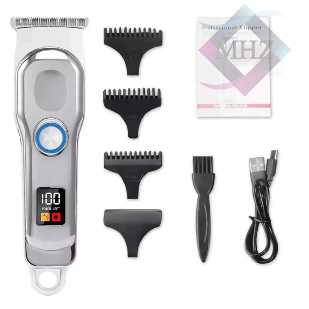 ماشین اصلاح موی سر و صورت مدل J290 با توان 5 وات، خط زن، باتری لیتیومی، ظرفیت 600 میلی آمپر، زمان شارژ 120 دقیقه، زمان کارکرد 90 دقیقه، به همراه 4 شانه مجزا، کابل شارژ و برس تمیزکننده