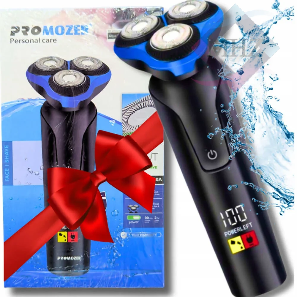 ماشین اصلاح موی صورت پروموزر مدل MZ-1160 با توان 5 وات، زمان شارژ 2 ساعت، زمان کارکرد 90 دقیقه، باتری لیتیومی