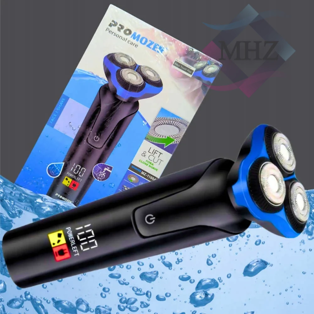 ماشین اصلاح موی صورت پروموزر مدل MZ-1160 با توان 5 وات، زمان شارژ 2 ساعت، زمان کارکرد 90 دقیقه، باتری لیتیومی