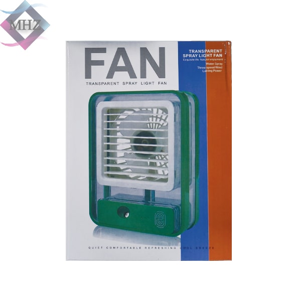 پنکه مه پاش لمسی شارژی RGB