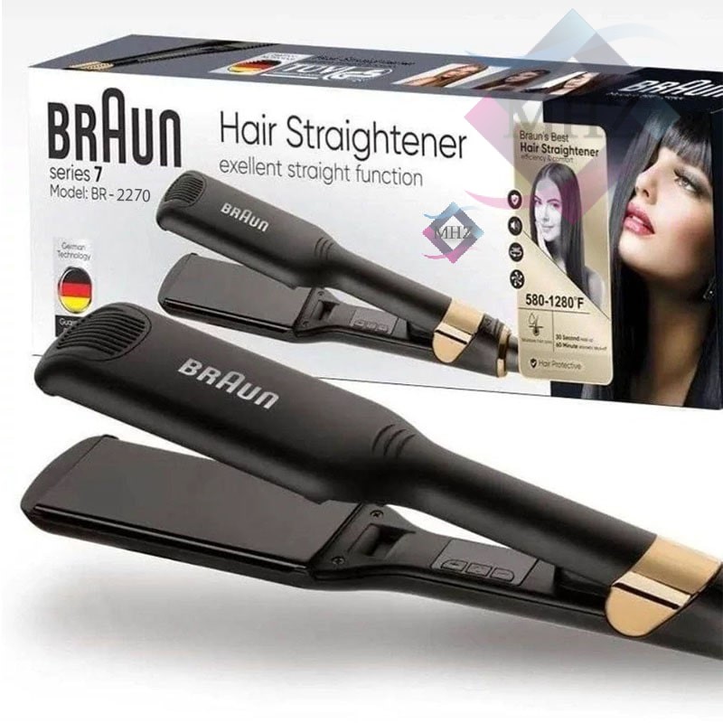 اتو مو براون مدل BR-2270 با صفحات سرامیکی، نشانگر دما LED