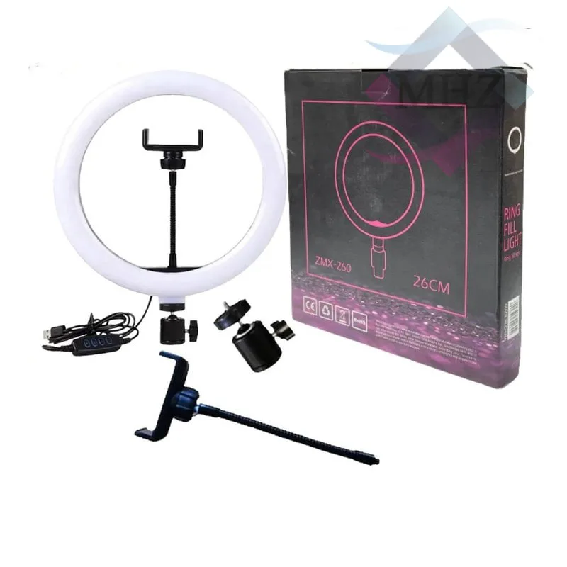رینگ لایت مدل ZMX-260 قطر 26 سانتیمتر