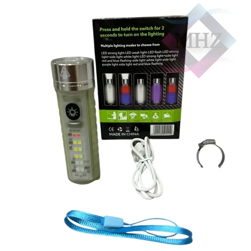 چراغ قوه دستی مدل 520، گواهینامه استاندارد ضد آب و ضد گرد و غبار IPX5، نوع باتری لیتیومی، دارای شبرنگ فلورسنتی، دارای آهنربا