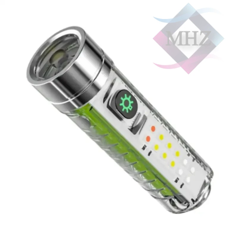 چراغ قوه دستی مدل 520، گواهینامه استاندارد ضد آب و ضد گرد و غبار IPX5، نوع باتری لیتیومی، دارای شبرنگ فلورسنتی، دارای آهنربا