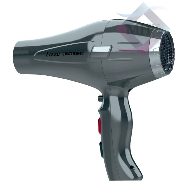سشوار حرفهای 2400 وات لیز مدل EXTREME با موتور AC، فناوری تولید یون، المنت فلز، وزن 480 گرم، دارای سری متمرکزکننده باریک، متمرکزکننده پهن با ویژگی فرکنندگی، صافکنندگی، حجمدهندگی، با قابلیت تنظیم دما، باد سرد