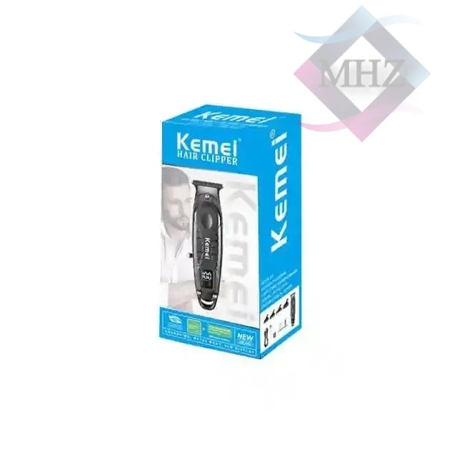 ماشین اصلاح موی سر و صورت کیمی مدل KM-2288 با تکنولوژی برش مستقیم، طراحی ارگونومیک، باتری لیتیومی، تیغه از جنس تیتانیوم، ظرفیت 1200 میلی آمپر، خط زن، به همراه 4 شانه مجزا و برس تمیزکننده