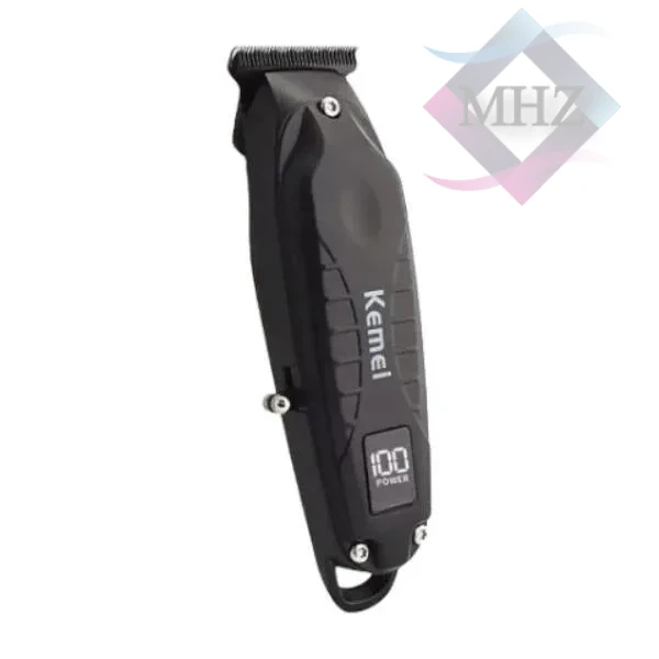 ماشین اصلاح موی سر و صورت کیمی مدل KM-2288 با تکنولوژی برش مستقیم، طراحی ارگونومیک، باتری لیتیومی، تیغه از جنس تیتانیوم، ظرفیت 1200 میلی آمپر، خط زن، به همراه 4 شانه مجزا و برس تمیزکننده