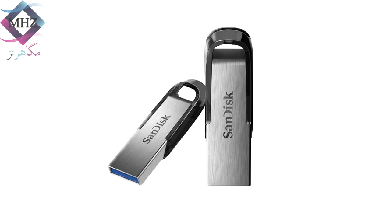 فلش مموری 32 گیگابایت سن دیسک مدل Ultra Flair CZ73، دارای رابطهای USB 3.0 و USB 2.0، دارای قابلیت رمزگذاری فایلها