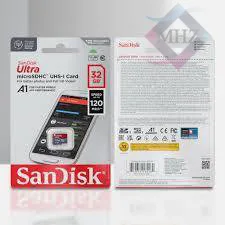کارت حافظه microSDHC سن دیسک مدل Ultra کلاس 10 استاندارد UHS-I A1 سرعت 120MB/s مگابیت بر ثانیه ظرفیت 32 گیگابایت