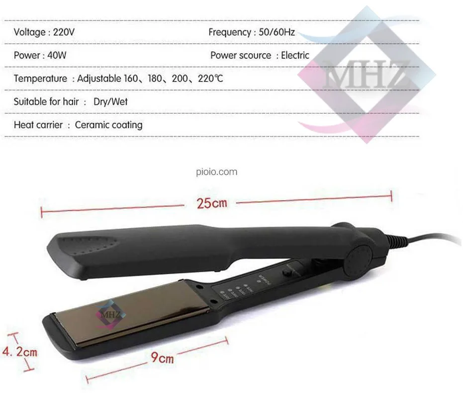 اتو مو برند فیلیپس Philips مدل PH-3710 با صفحات سرامیکی، فناوری تولید یون، گستره دمایی تا 220 درجه سانتیگراد