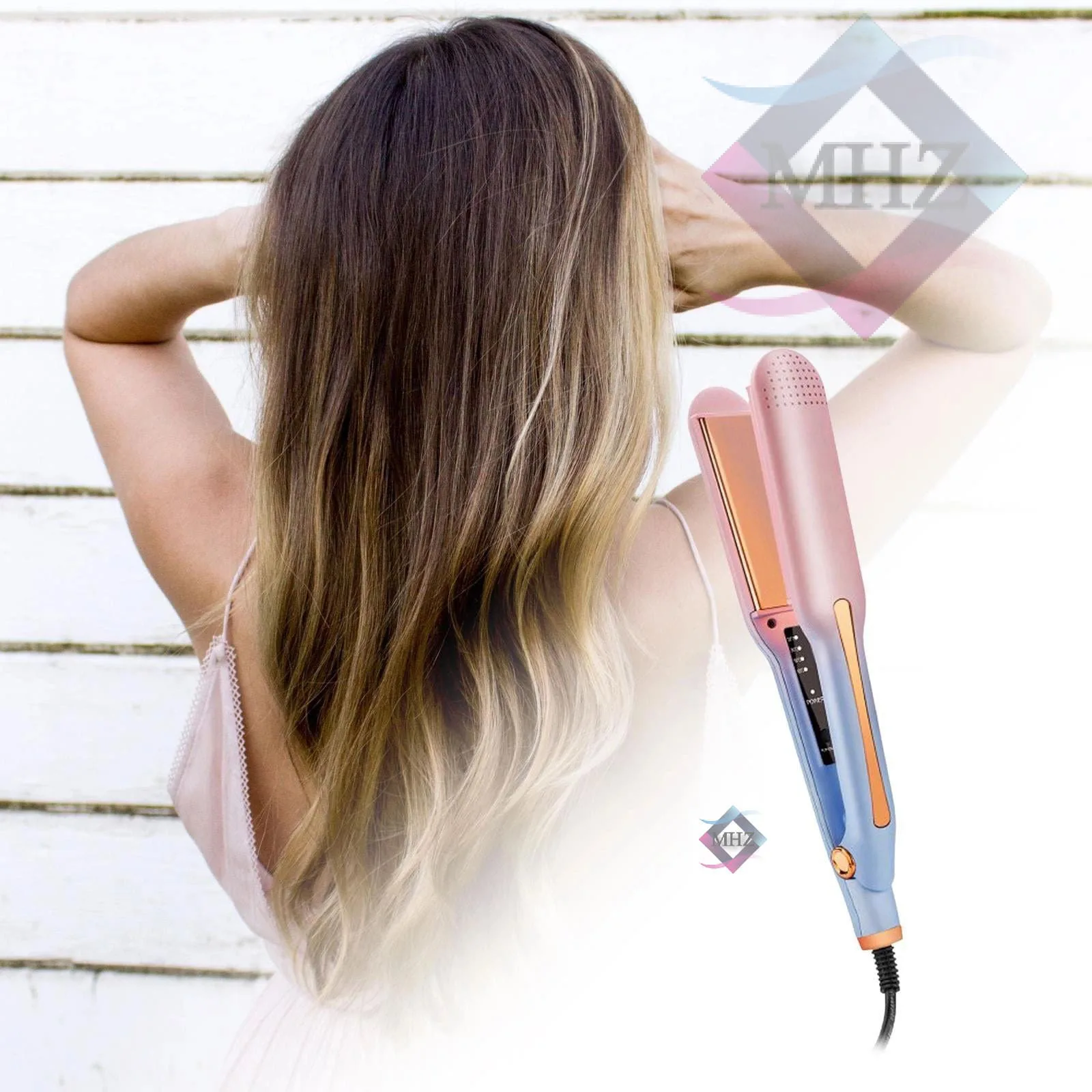 اتو مو برند فیلیپس Philips مدل PH-3700 با صفحات سرامیکی، فناوری تولید یون، گستره دمایی تا 398 درجه سانتیگراد