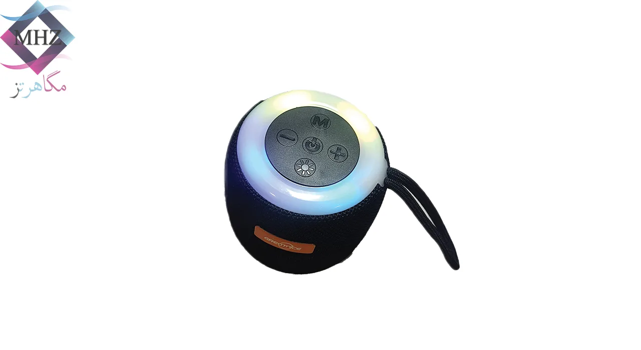 اسپیکر بلوتوثی مدل GTS-1468 با توان ۵ وات، نورپردازی RGB، پشتیبانی از فلش/کارت حافظه، برد بلوتوث ۱۰ متر، درایور ۲ اینچی، پخش موسیقی از فلشهای USB یا کارت حافظه Micro SD تا ظرفیت ۳۲ گیگابایت، ظرفیت باتری ۸۰۰ میلیآمپر، زمان شارژ حدود ۲ تا ۳ ساعت، به همراه کابل شارژ