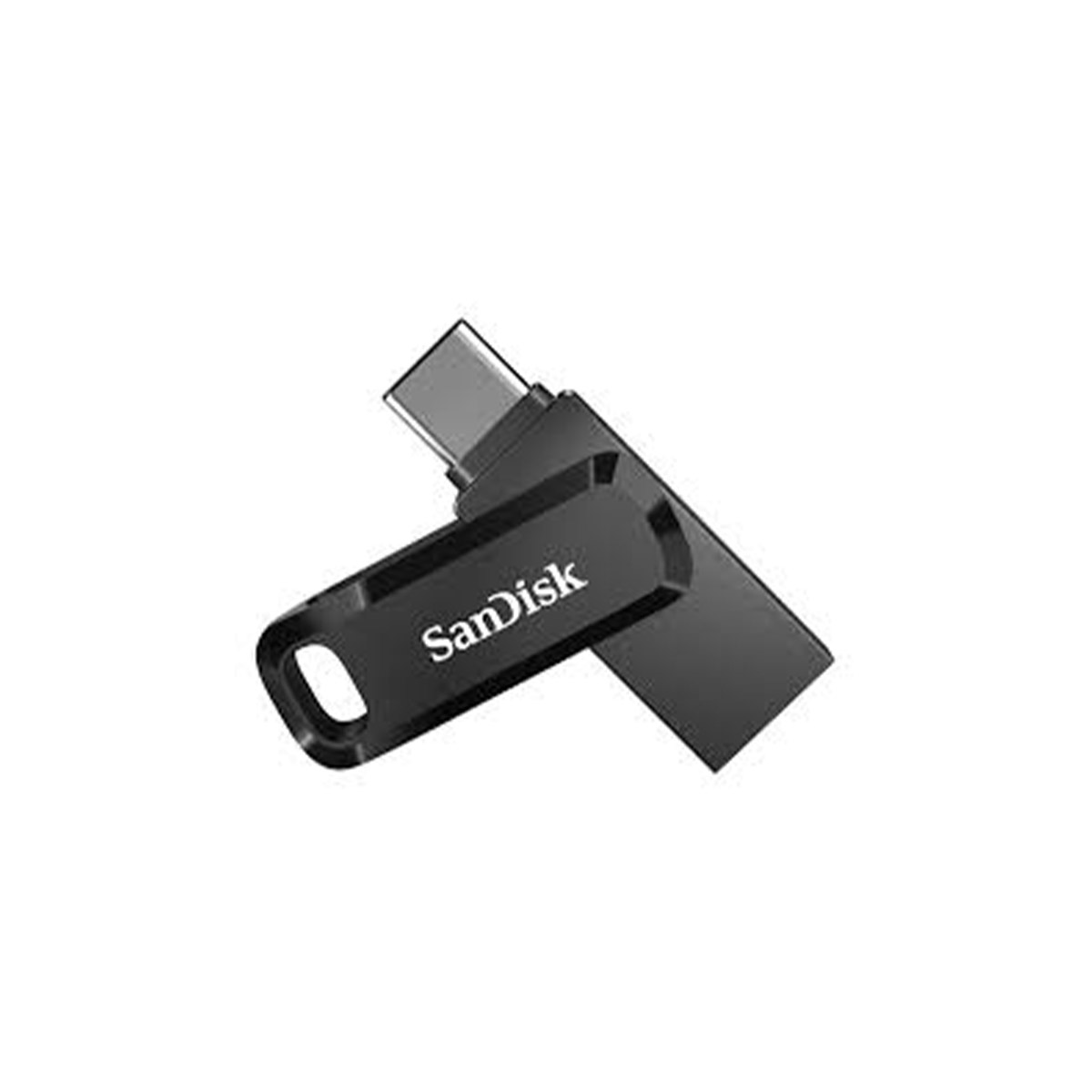فلش مموری 64 گیگابایت سندیسک مدل Ultra Dual Drive GO USB Type-C، دارای رابطهای USB Type-C و USB 3.0، مقاوم در برابر ضربه، آب و گرد و غبار