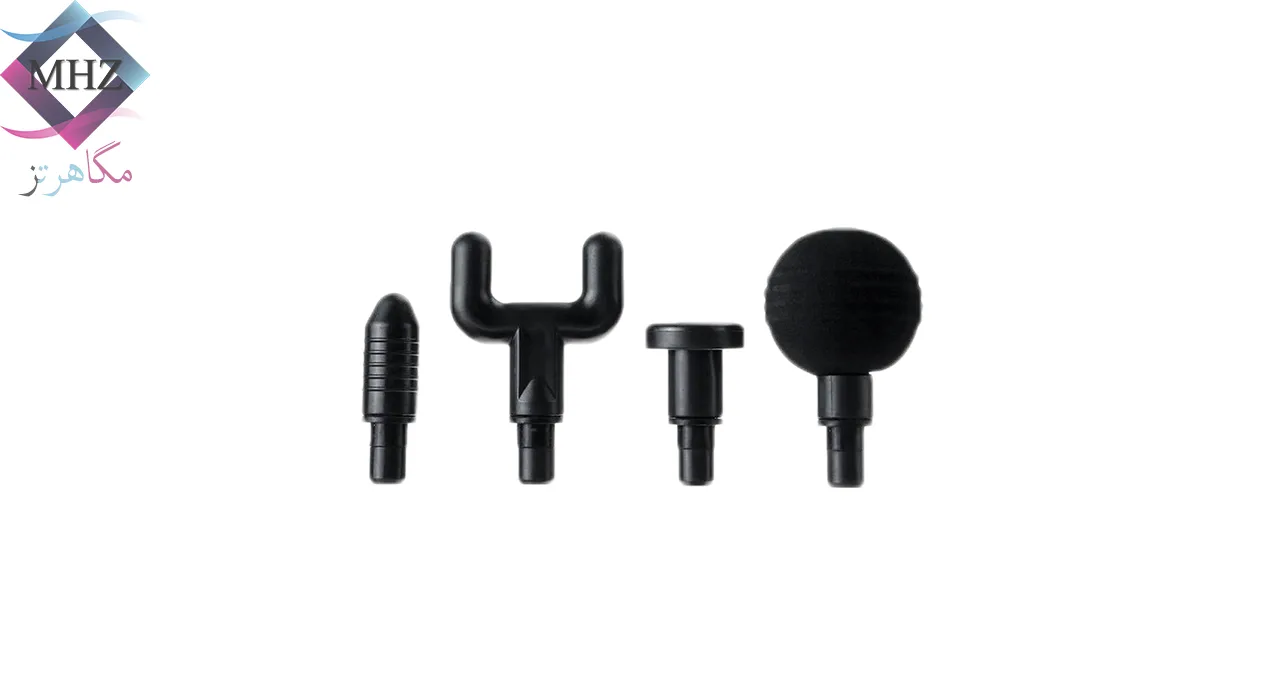 ماساژور لرزشی، ضربهای و حرکتی مدل KH-740، دارای 4 عدد سری، با قابلیت افزایش جریان خون، رفع خستگی، بهبود انعطاف بدن، تسکین گرفتگی عضلات، تسکین درد و رفع استرس، دارای سری قابل تعویض